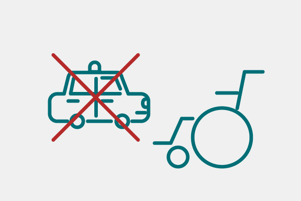 画像：交通手段がないイメージ